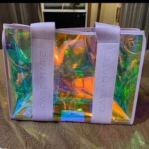 Case mate iridescent large beach tote